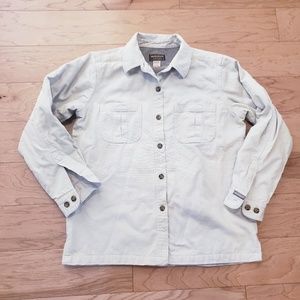 WoolRich FleeceLined Canvas Button Down Jacket/Shacket M